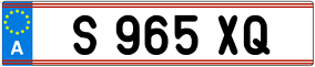 Trailer License Plate